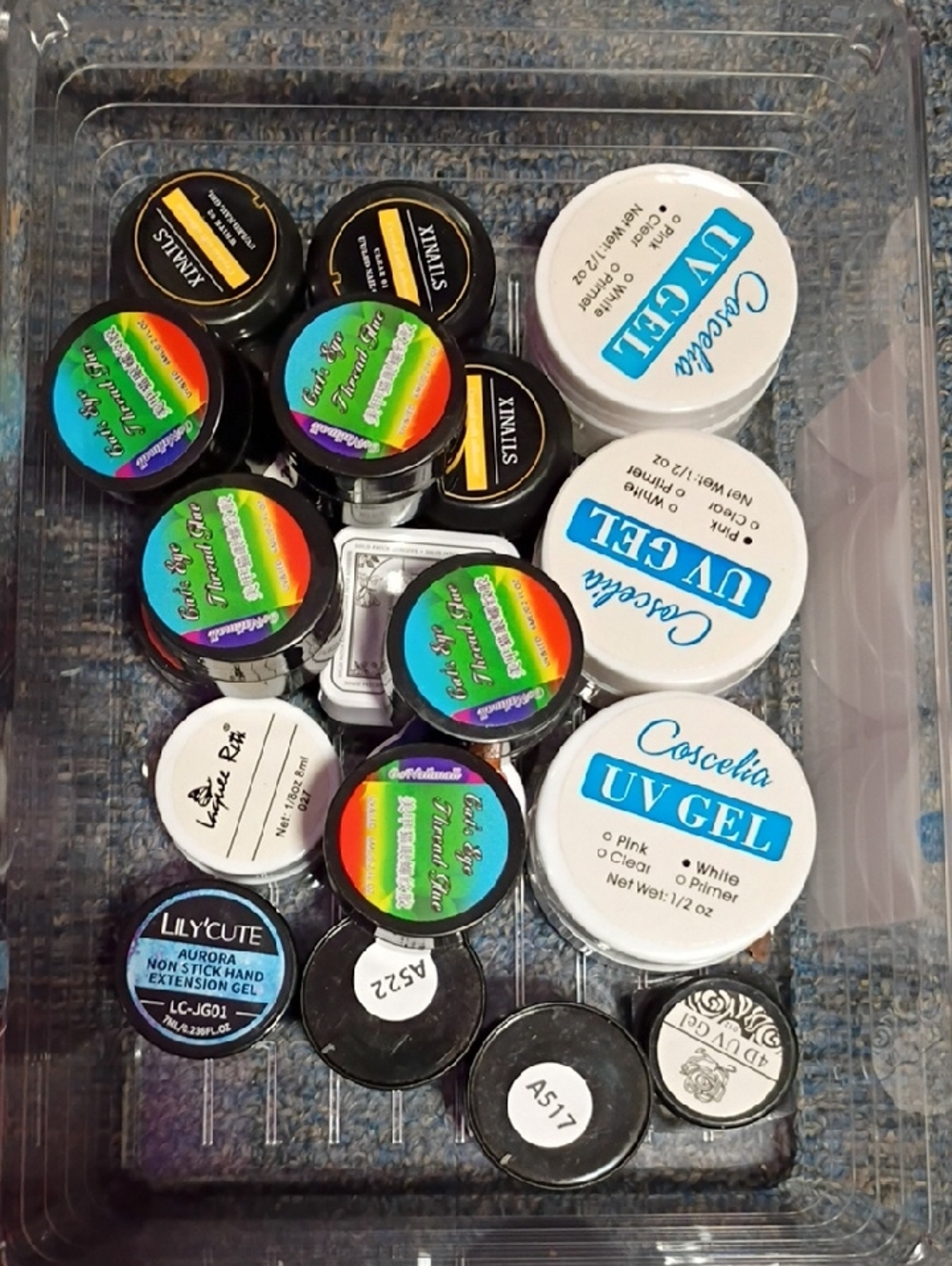 Big Lot Of Assorted UV Gel Pots - Picture 2 of 8